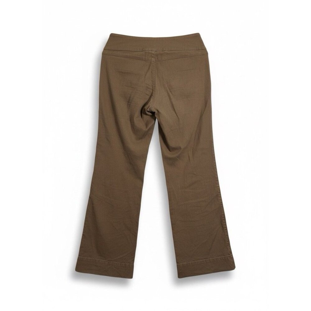 Free People Womens Brown Wide Waistband Flare Leg Pants Sz‎ 2 Casual Boho Retro - Picture 3 of 4